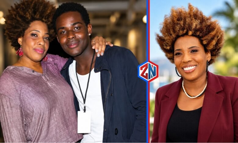 Tahmel Hinds with his mother Macy Gray