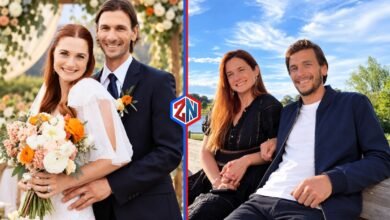 Andrew Lococo with His Wife Bonnie Wright