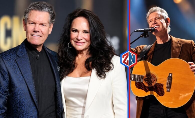 Mary Beougher with her husband Randy Travis at a country music concert event.