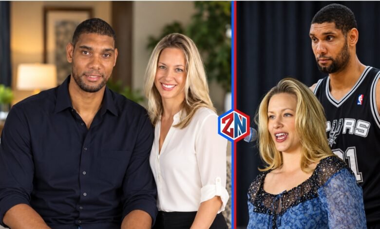 Amy Sherrill with her former husband Tim Duncan