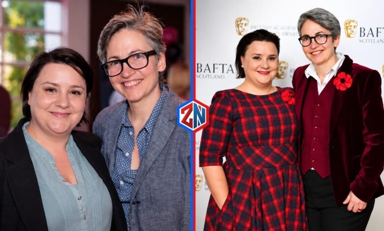 Lee Cormack with her wife Susan Calman at BAFTA Scotland Awards