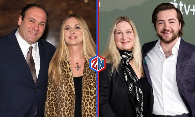 Marcy Wudarski with her son Michael Gandolfini at the Extrapolations premiere