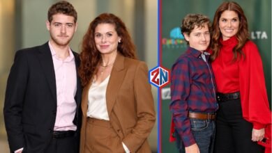 Roman Walker Zelman with his mother Debra Messing