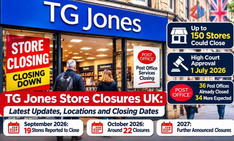 TG Jones Store Closures UK